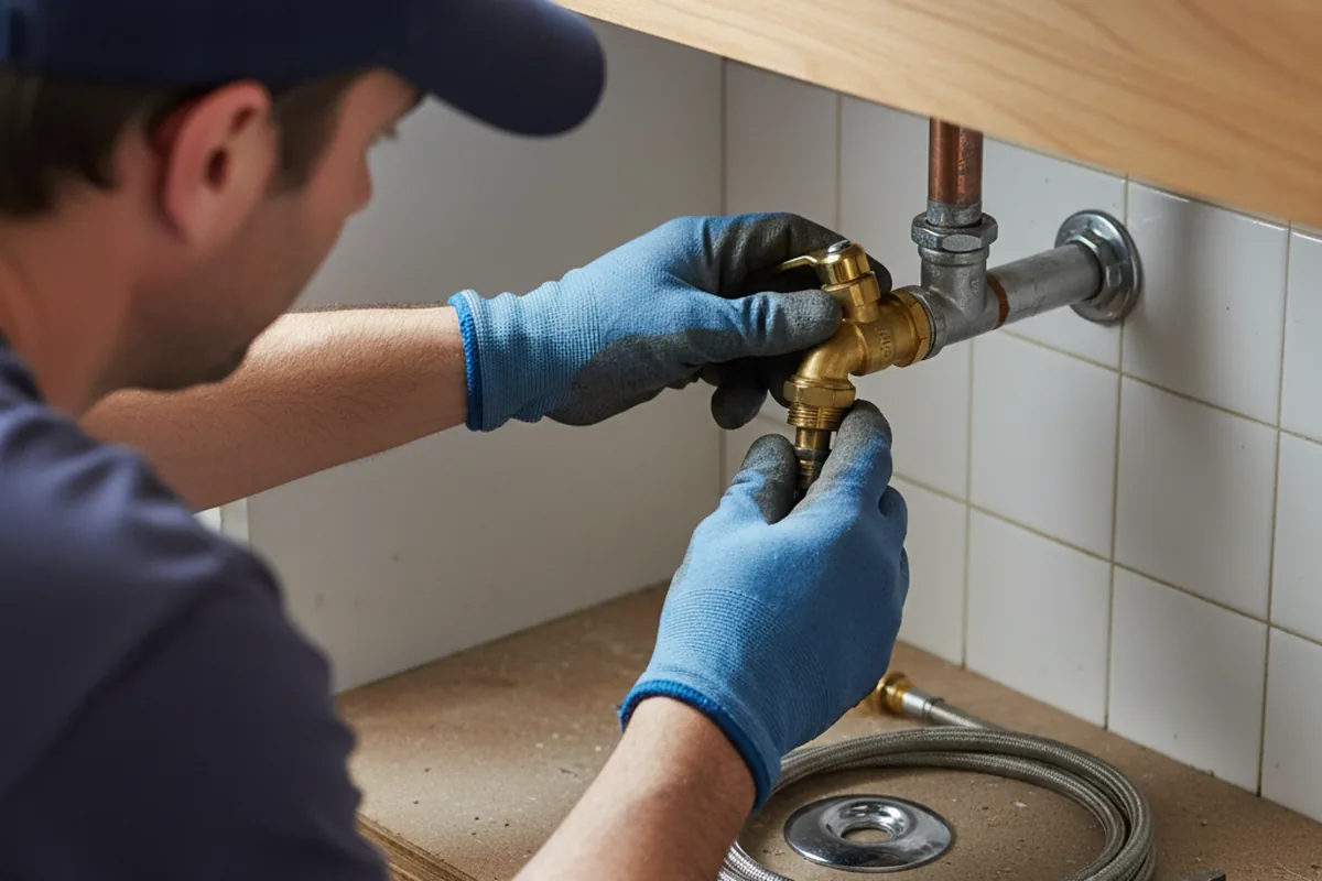 Shutoff valve and fitting work during Emergency Plumbing in McAdenville